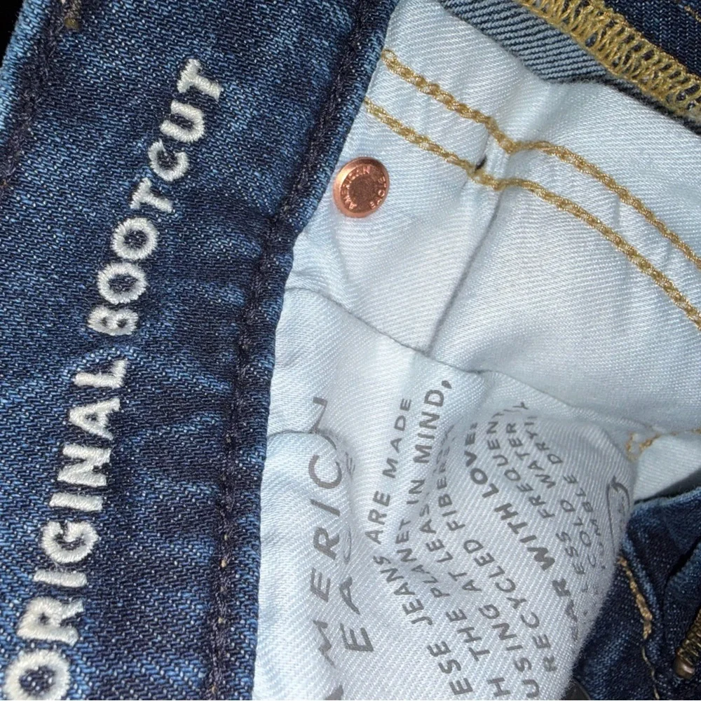 American Eagle Outfitters Dark Blue Straight Jeans - Picture 5 of 5